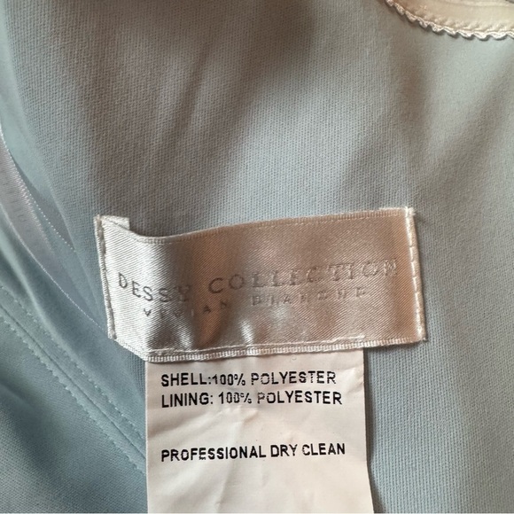 NWT Dessy Collection Ashlan Bustier Style Tulle Tiered Dress in Mist - Size 2 - Picture 8 of 10